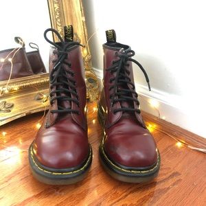 Dr. Martens Cherry Boots size 7.5